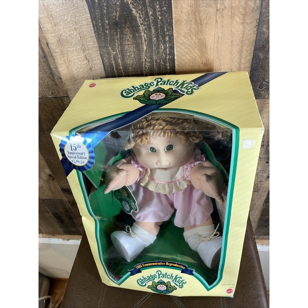 Mattel Cabbage Patch Kids Doll 15th Anniversary Edition Vtg Marcella Kim July 3 - Picture 7 of 16